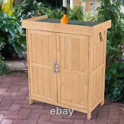 1.4 x 2.4ft Mini Garden Storage Cabinet
