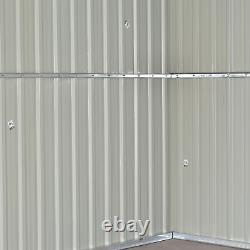 12X10FT Tool Storage Garden Shed Metal Outdoor Factory Container With Foundation