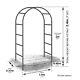 2.4m Garden Arch Trellis Arched Metal Tubular Frame Climbing Plant Archway