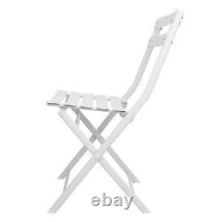 2 x Metal Bistro Folding Garden Patio Balcony Chair