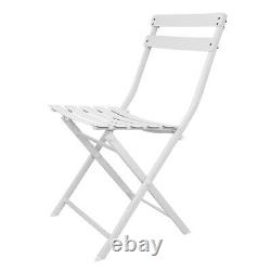 2 x Metal Bistro Folding Garden Patio Balcony Chair