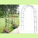 2m Garden Arch Trellis Arched Metal Tubular Frame Climbing Plant Archway Arbour