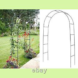 2M Garden Arch Trellis Arched Metal Tubular Frame Climbing Plant Archway Arbour