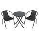 3/5pc Furniture Bistro Set Garden Folding Table Chair Patio Outdoor Conservatory