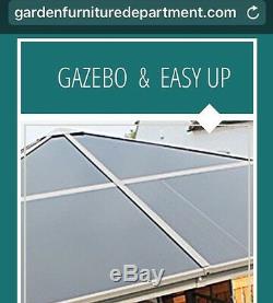 3.6 Strong Gazebo, Solid Sided Gazebo, Garden Room, Hot Tub Cover Canopy Gazebo