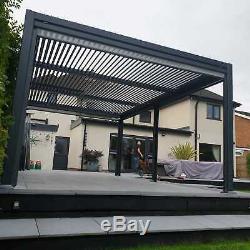 3.6 X 5.4 Vented Roof Solid Gazebo, Hot Tub Canopy, Permanent Garden Gazebo