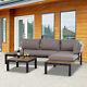 3 Pcs Garden Outdoor Sectional Corner Sofa Lounge And Coffee Table Set