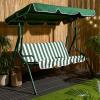 3 Seater Swing Bench Garden Furniture Set Outdoor Canopy Patio Sofa Seat Hammock