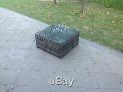 3 Seater rattan corner sofa set coffee table outdoor garden furniture Mix Grey