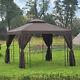 3 X 3m Metal Gazebo Garden Marquee Patio Tent Pavilion Canopy Sun Shade Shelter