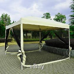 3 x 3m Gazebo Canopy Pop Up Tent Outdoor Garden Party Wedding Shade with Netting