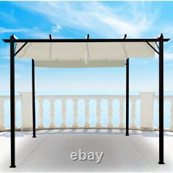 3M Metal Pergola Garden Porch Awning Gazebo Adjustable Canopy Patio Sun Shelter