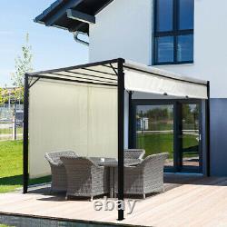 3M Outdoor Pergola Metal Gazebo Patio Garden Sun Shade Shelter Adjustable Canopy