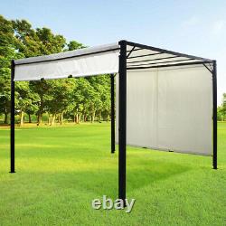 3M Outdoor Pergola Metal Gazebo Patio Garden Sun Shade Shelter Adjustable Canopy