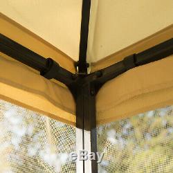 3m x 3m Patio Garden Metal Gazebo Marquee Party Tent Canopy Shelter Pavilion