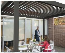 3m x 3m Vented Roof Solid Gazebo, Hot Tub Canopy, Permanent Solid Garden Gazebo