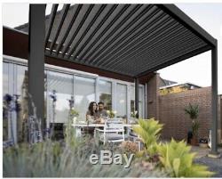 3m x 4m Vented Roof Solid Gazebo, Hot Tub Canopy, Permanent Solid Garden Gazebo
