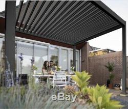 3m x 4m Vented Roof Solid Gazebo, Hot Tub Canopy, Permanent Solid Garden Gazebo