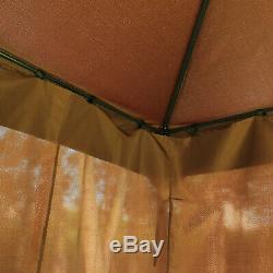 3x4M Garden Metal Gazebo Marquee Patio Party Tent Canopy Shelter with 2-tiers Roof