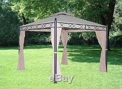 3x4M Metal Gazebo Pavilion Garden Tent Canopy Sun Shade Shelter Marquee Greenbay