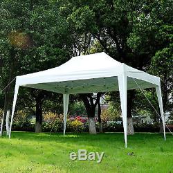4.5x3m Garden Pop Up Gazebo Marquee Party Tent Wedding Canopy White Heavy Duty