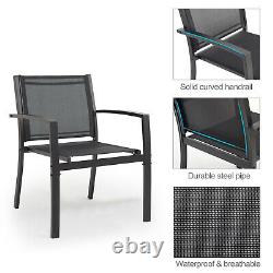 4 PCS Garden Furniture Set 4 Seats Sofa Chairs Rectangular Table Patio Outdoor