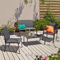 4 Piece Stylish Miami Garden Sofa Set Outdoor Balcony Patio Furniture Set