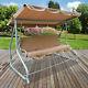 4 Seater Swinging Hammock Outdoor Garden Patio Swing Chair Seat Bench Cushioned