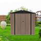 4 X 6ft Metal Outdoor Garden Shed Storage House Heavy Duty Tools Organizer Box