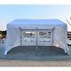4m X 4m Gazebo Garden Marquee Canopy Party Car Shelter Garage Tent Carport White