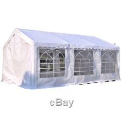 4M x 6M Gazebo Garden Marquee Canopy Party Car Shelter Garage Tent Carport White