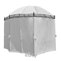 4X3M Metal Gazebo Pavilion Garden Tent Canopy SunShade Shelter Marquee Side Wall