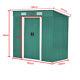 4x8 Ft Metal Garden Shed Pent Roof With Free Foundation Base Storage House Uk