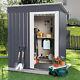 5 X 3 Ft Metal Garden Shed Pent Roof Outdoor Tools Box Storage House Heavy Duty