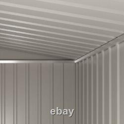 5 X 3 FT Metal Garden Shed Pent Roof Outdoor Tools Box Storage House Heavy Duty