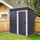 5x3ft Metal Garden Shed Utility Tools Storage Outdoor Organizer House Pent Roof