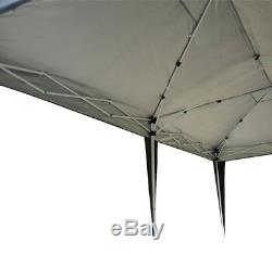 6m x 3m Black Garden Heavy Duty Pop Up Gazebo Marquee Party Tent Wedding Canopy
