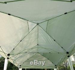 6m x 3m White Garden Heavy Duty Pop Up Gazebo Marquee Party Tent Wedding Canopy