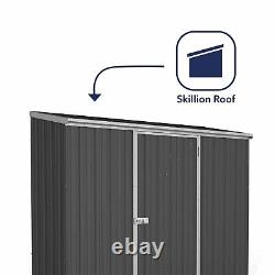7x3 ABSCO METAL GARDEN SHED PENT SPACE SAVE SNAP TITE MONUMENT STORE 7FT 3FT