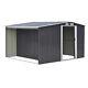 8 X 8ft Garden Storage Shed Outdoor Firewood Tools Box Organizer Log Store Room