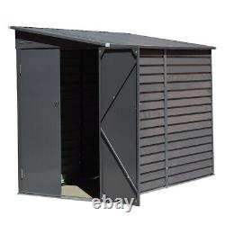 9 x 5ft Large Garden Shed Storage Outdoor Warehouse Metal Roof Building Lockable