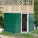 9ft X 4ft Corrugated Garden Metal Storage Shed Outdoor Tool Box With Foundation