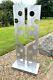 Abstract Metal Garden Ornament Love Mid Height