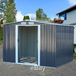 Apex / Pent Roofed Metal Shed L XL Garden Storage Unit Sheds 6x4, 8x4, 10x8 FT