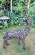 Beautiful 1.2m (4ft) Standing Filigree Metal Stag Deer Sculpture Garden Ornament