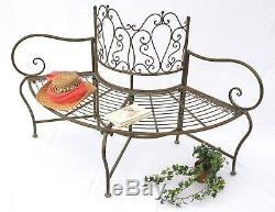 Bench JC112287 made from metal Garden bench Seat Tree bench 2-Seater 135cm round