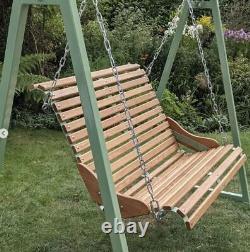Bespoke Metal & Timber Garden Swing Seat Handmade in the UK