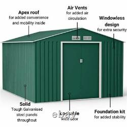 BillyOh Ranger Metal Garden Shed Outdoor Storage Heavy Duty With Foundation Kit