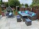 Brand New Rattan Garden Furniture Set With Double Egg Chair Stunning