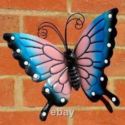 Butterflies X 4 Coloured Outdoor Large Metal Butterfly Garden Wall Art Decorate